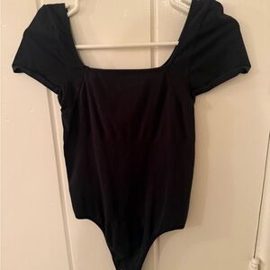 Black Short Sleeve Bodysuit
